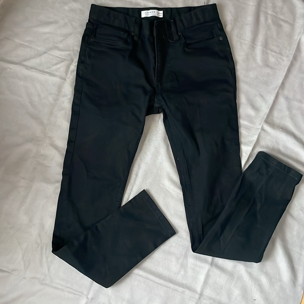 Topman stretch skinny Jeans in black, 30x32